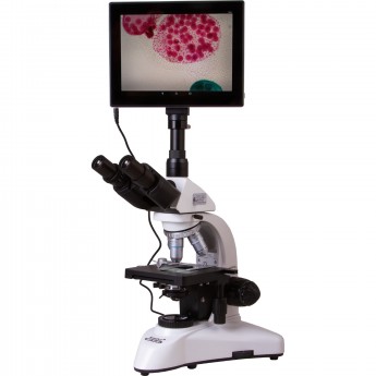 Микроскоп цифровой LEVENHUK MED D25T LCD, тринокулярный