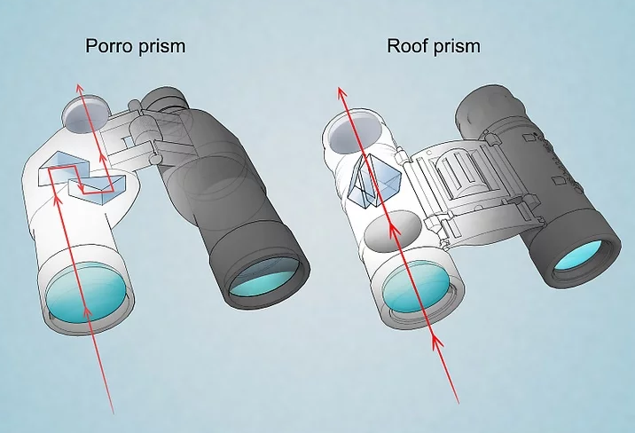 Как устроен бинокль схема